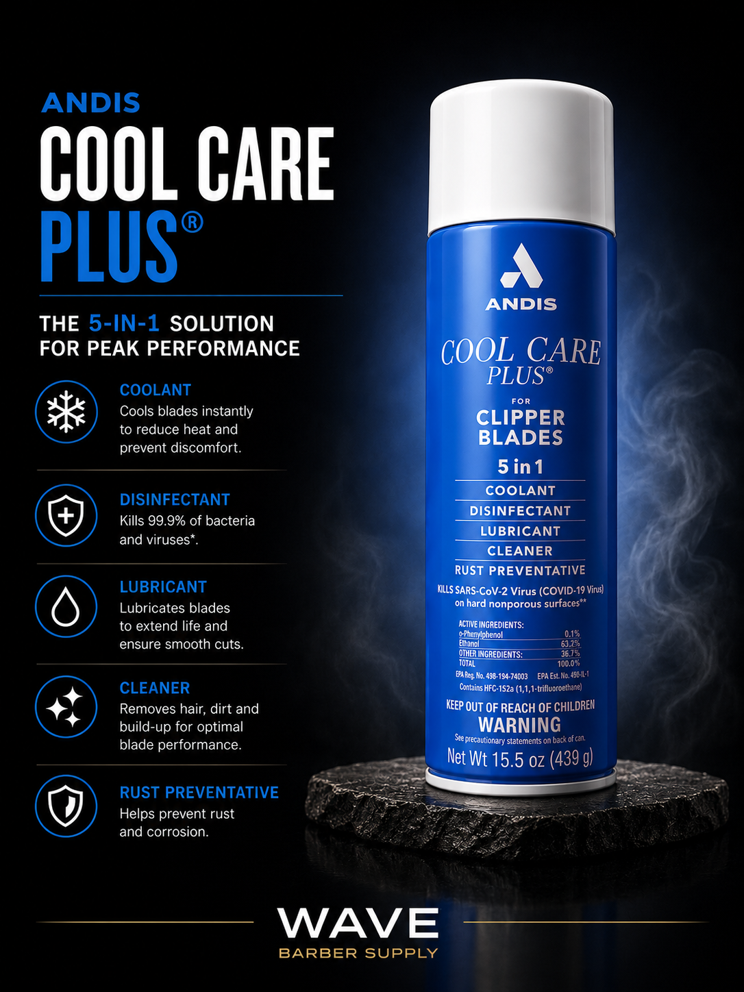 ANDIS COOL CARE PLUS