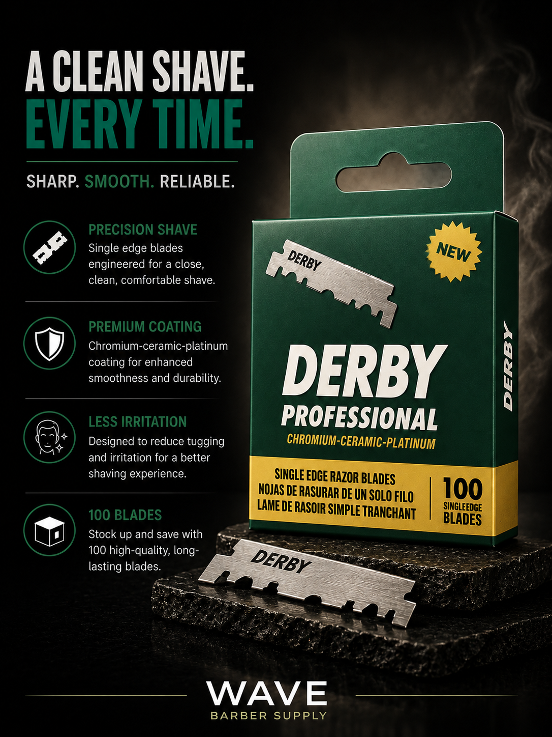 DERBY SINGLE EDGE RAZOR BLADES